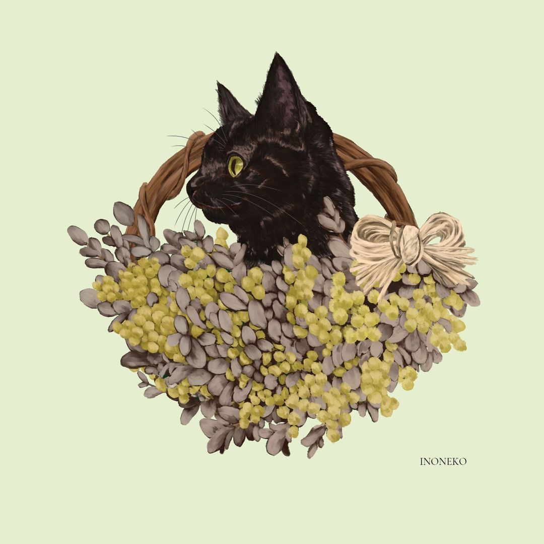 【企画参加用】いのねこ-猪猫-さんのオリジナル「うちのねこ」イラスト