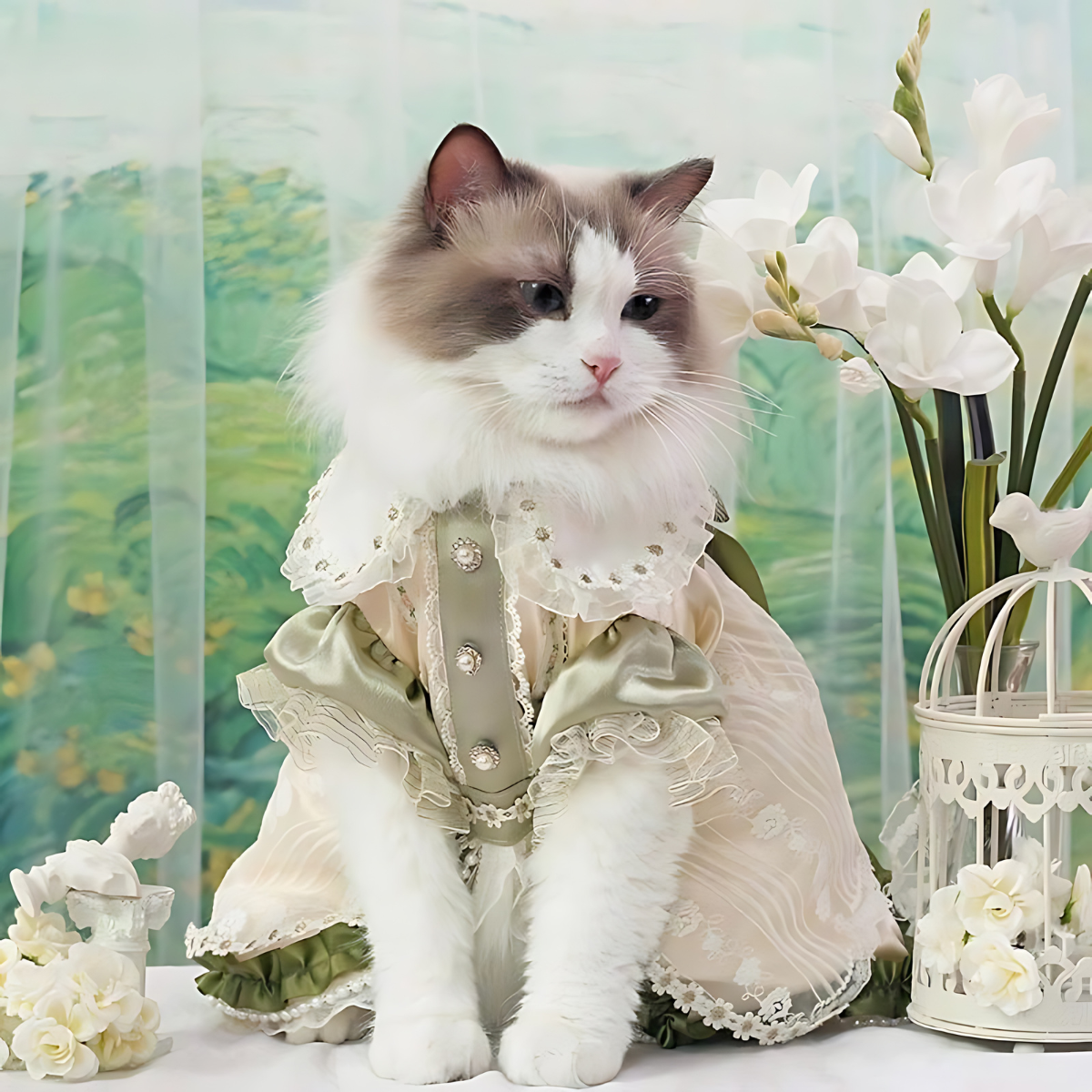 フランス ロココ調 フリージアドレス