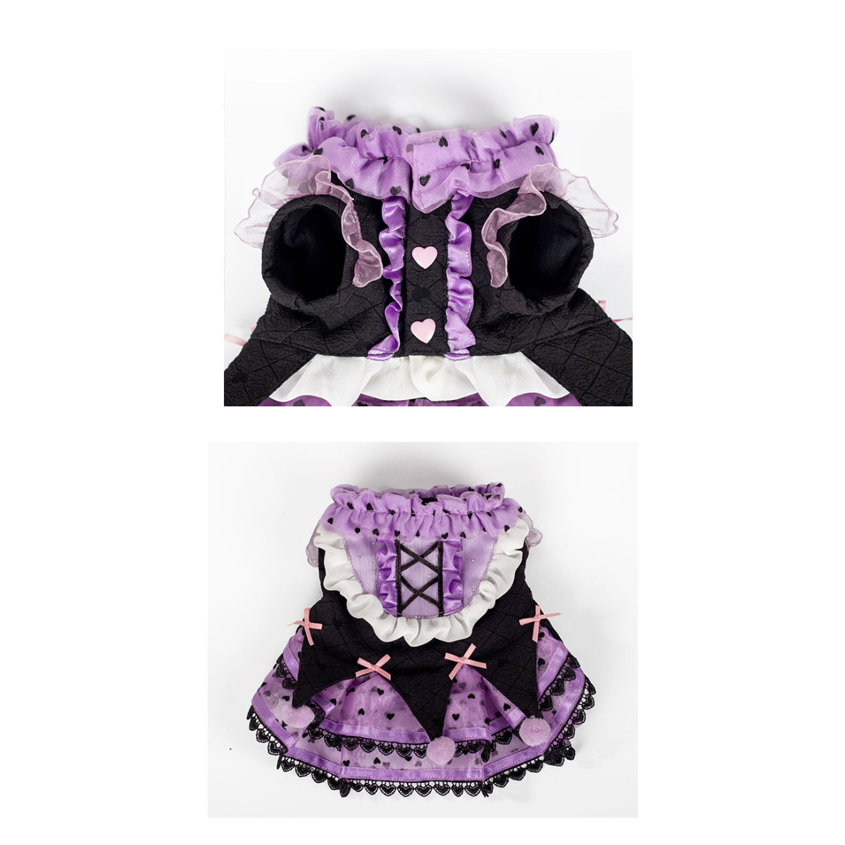 パープルハート パペットキャットドレス