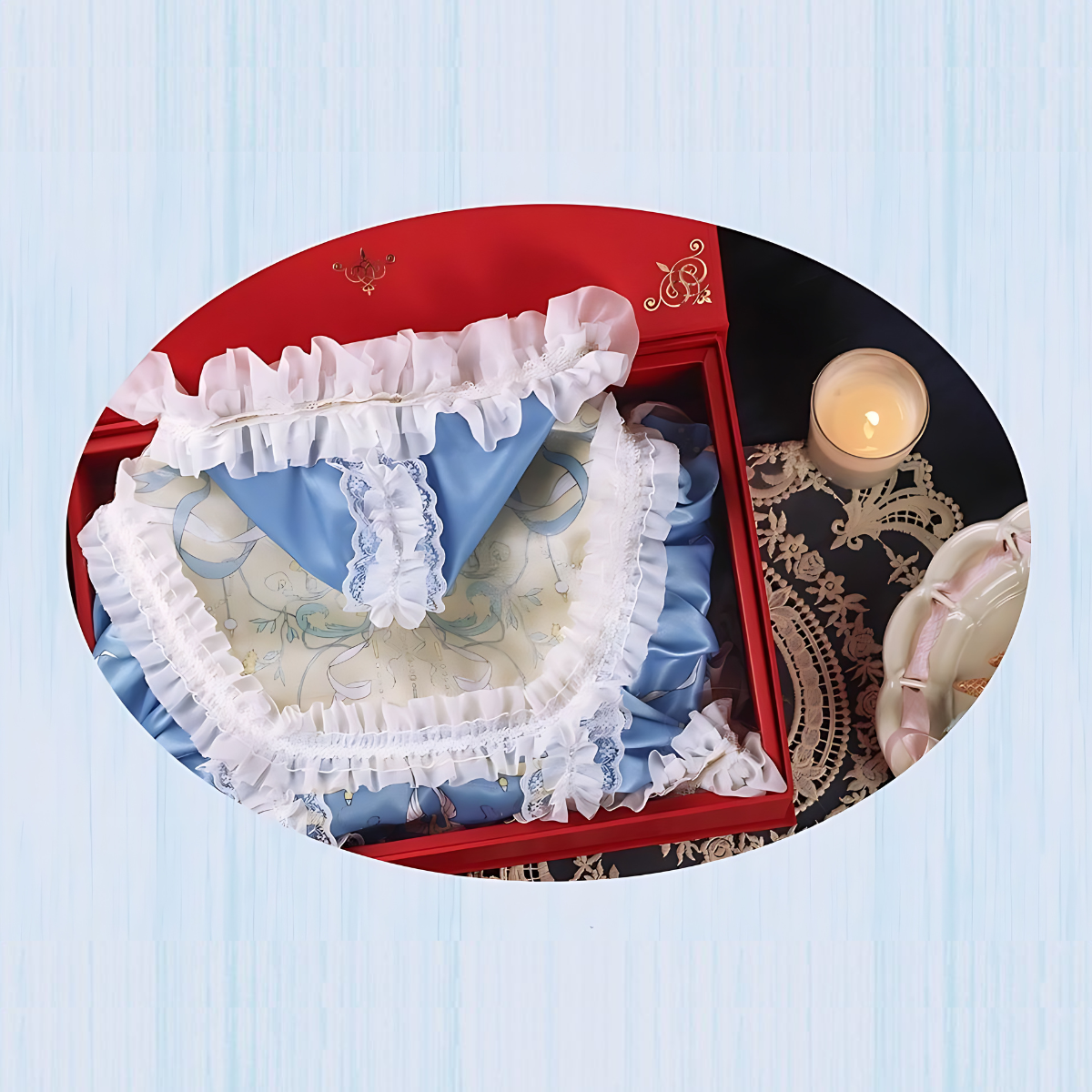 スウィートブルー ケープドレス