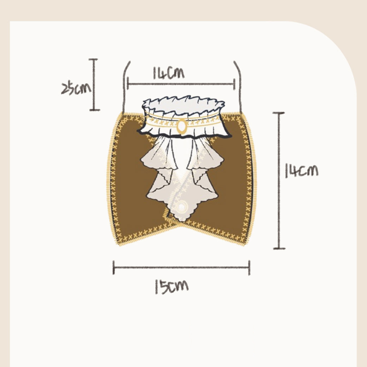 プリンス ブラウンスカーフスタイ