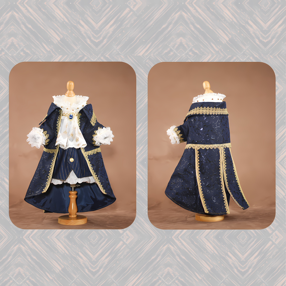 ヨーロピアンミッドナイト コート 4点セット