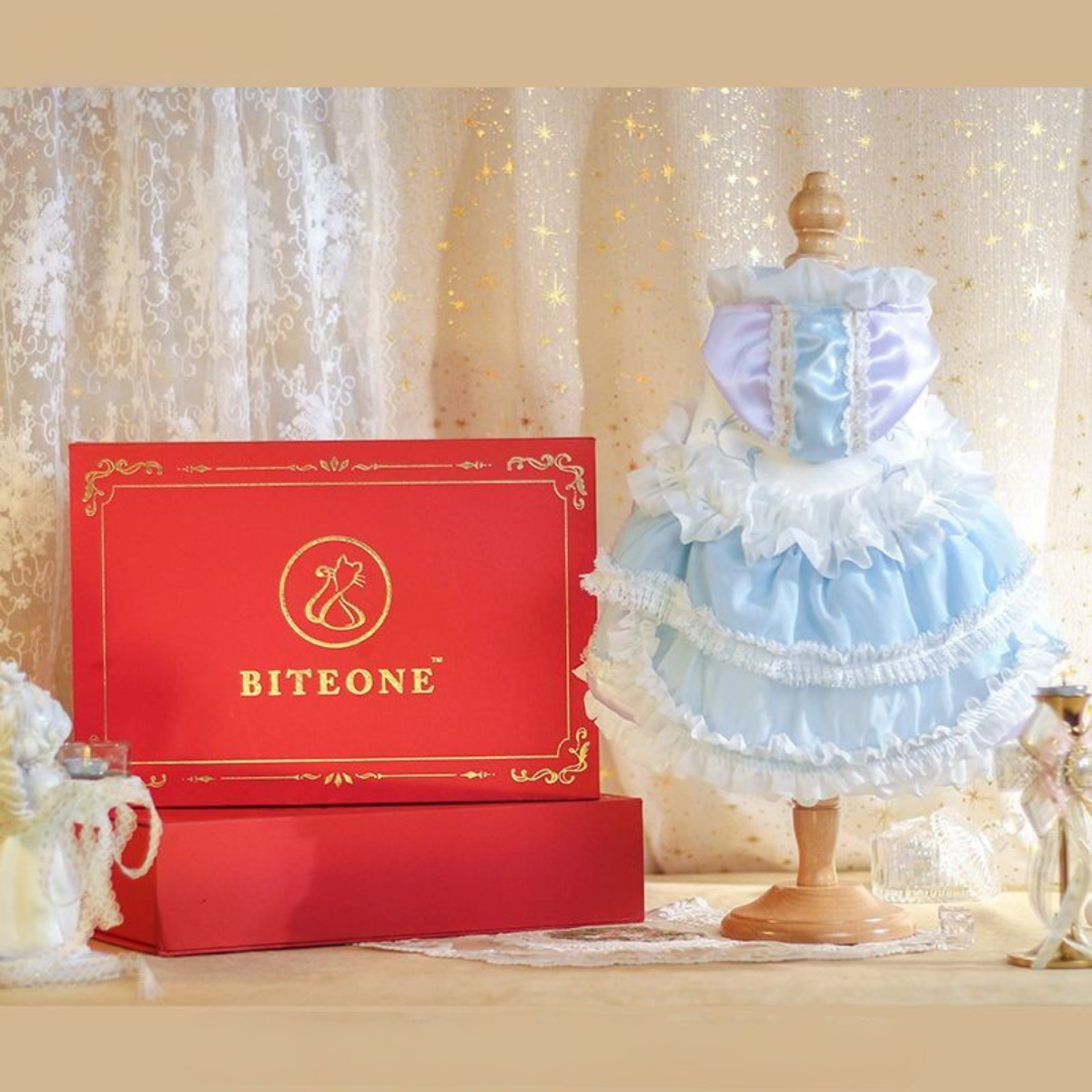 ライトブループリンセス ケープドレス