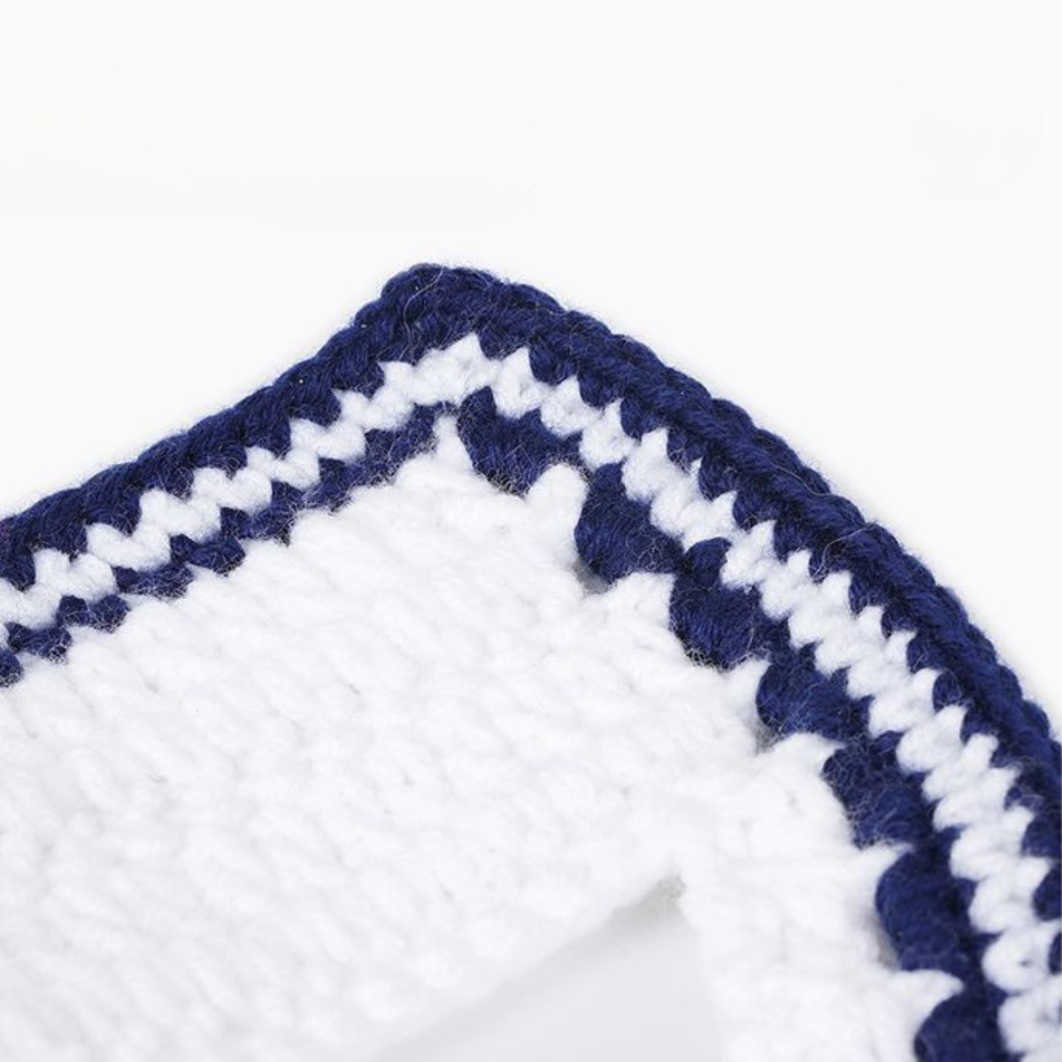 セーラー風 ニット素材のかわいいスカーフ(首輪)