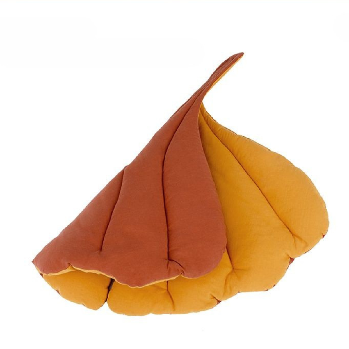 葉っぱ型リバーシブルクッションマット