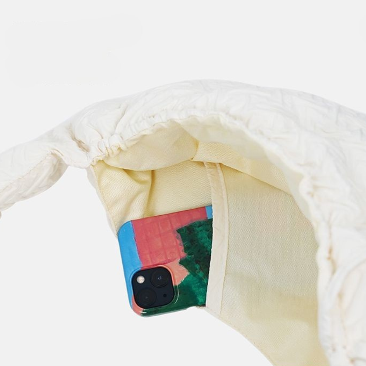 絞り加工のおさんぽショルダーバッグ