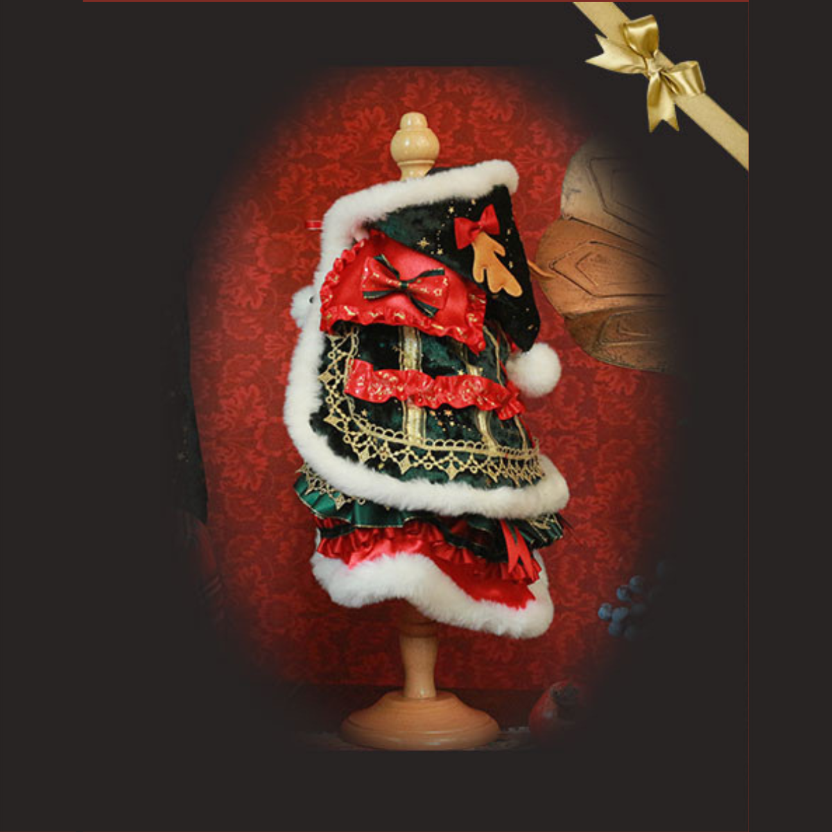 クリスマス プリンセスエメラルドドレス