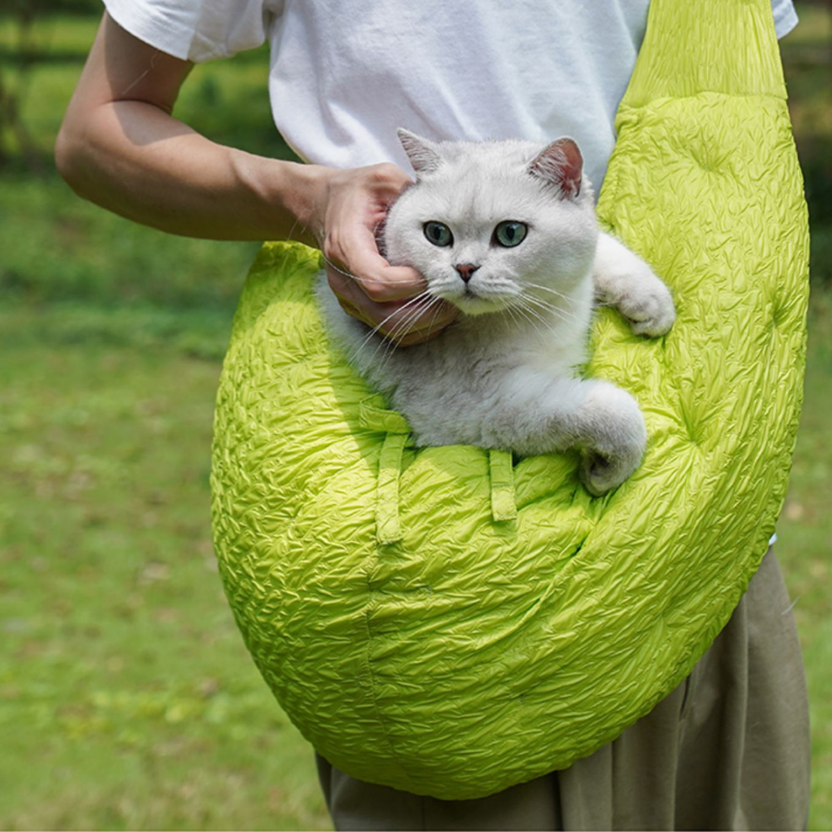 絞り加工のおさんぽショルダーバッグ