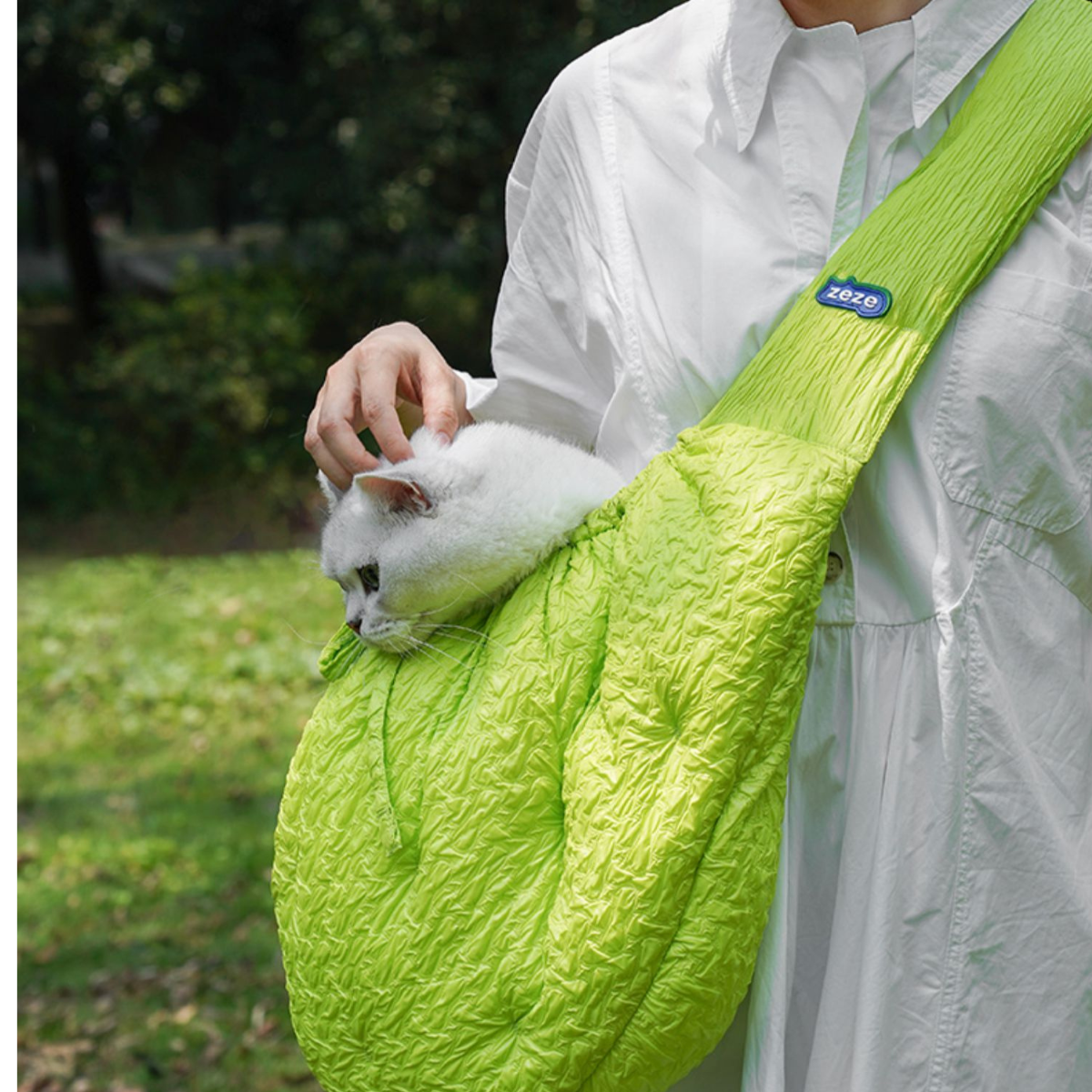 絞り加工のおさんぽショルダーバッグ