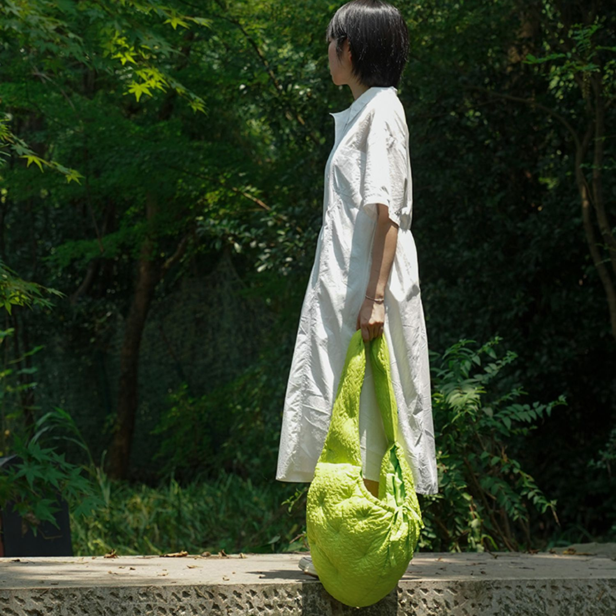 絞り加工のおさんぽショルダーバッグ