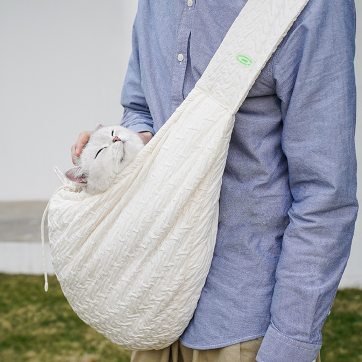 絞り加工のおさんぽショルダーバッグ