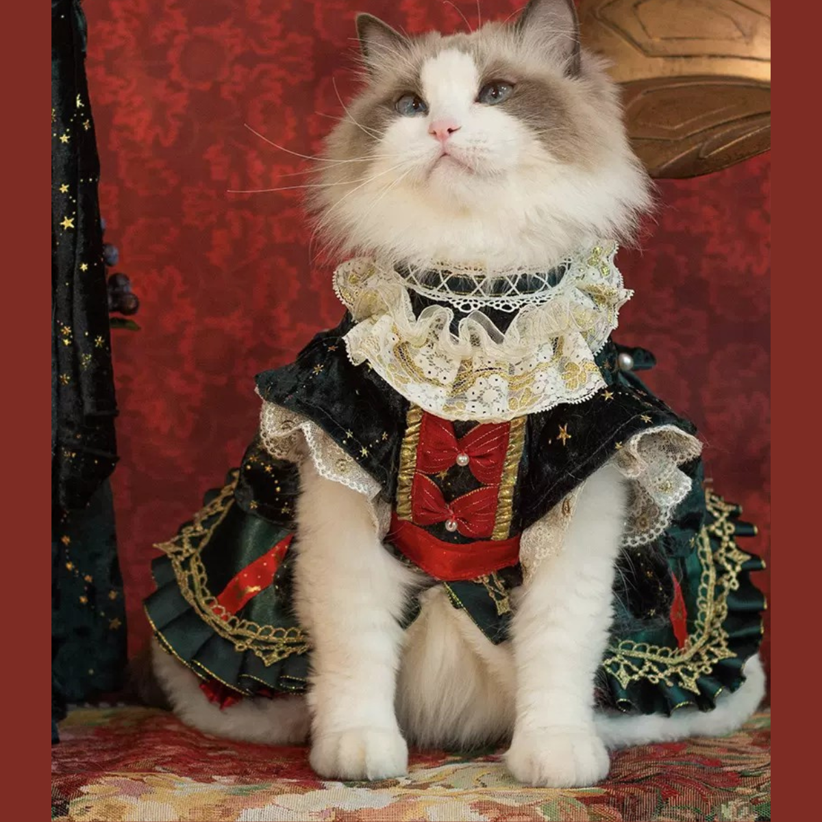 クリスマス プリンセスエメラルドドレス