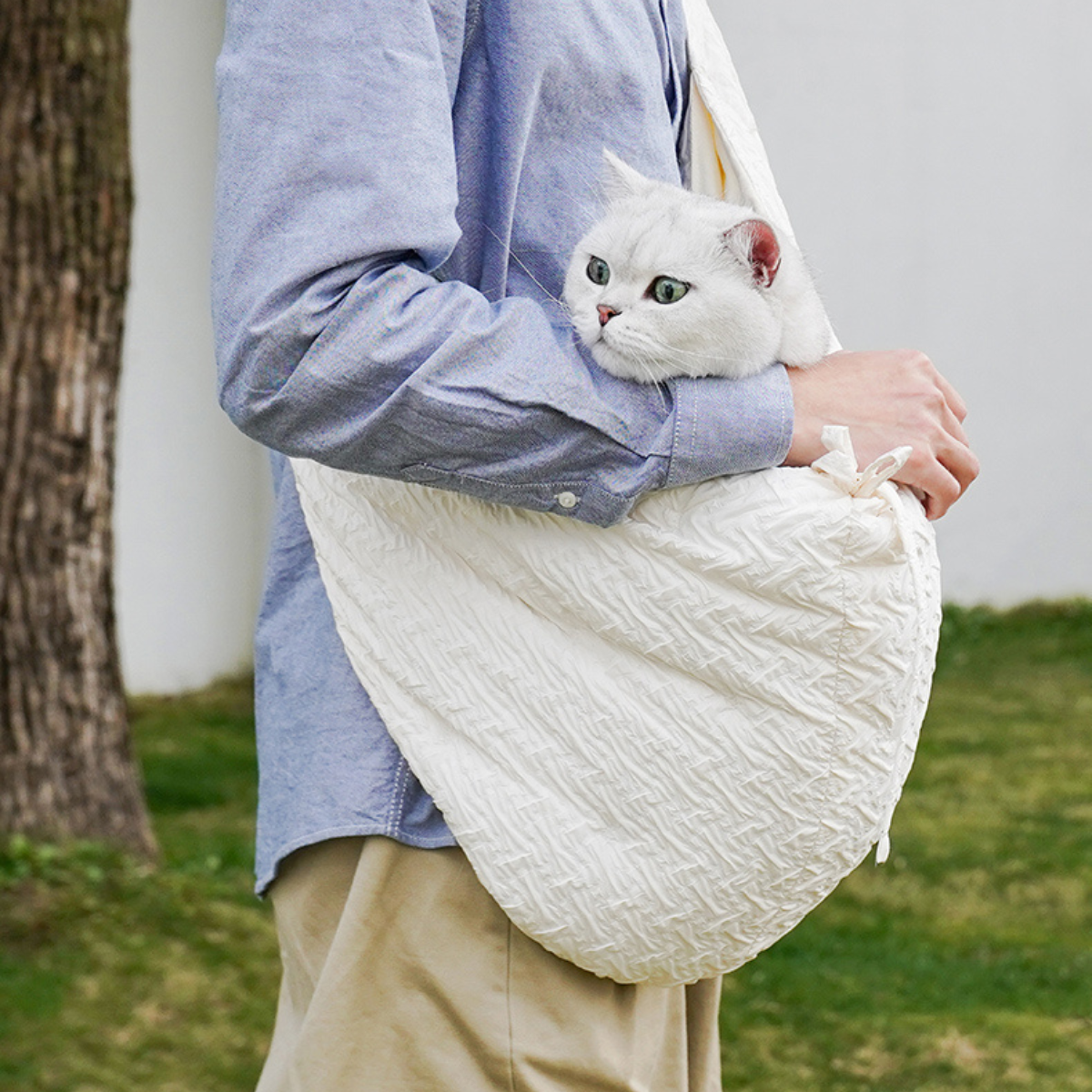 絞り加工のおさんぽショルダーバッグ