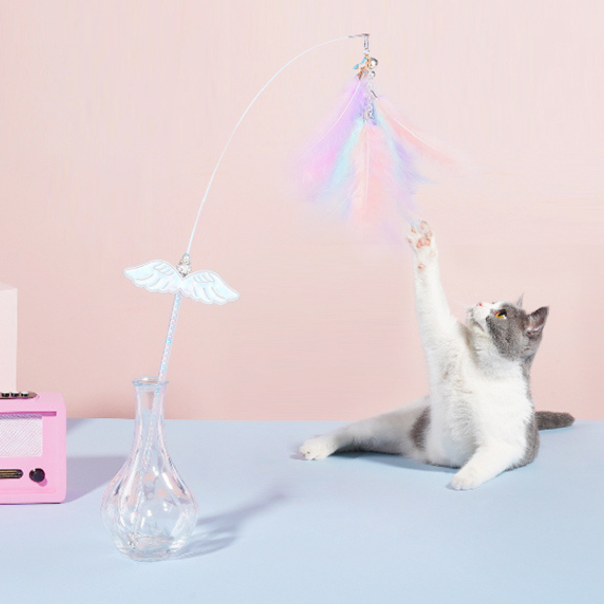 きらきら天使の羽根ねこじゃらし