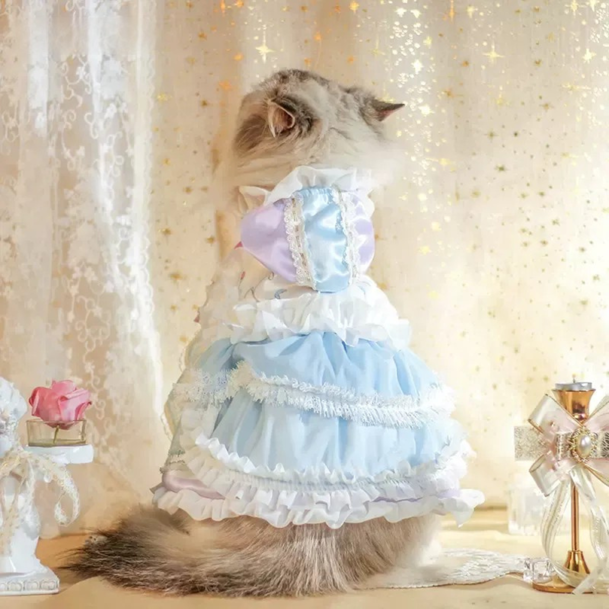 ライトブループリンセス ケープドレス