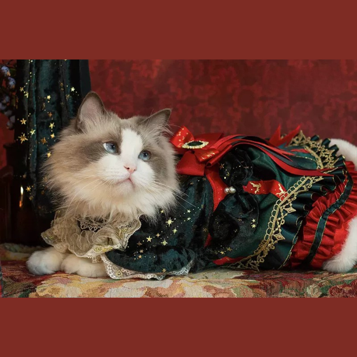 クリスマス プリンセスエメラルドドレス