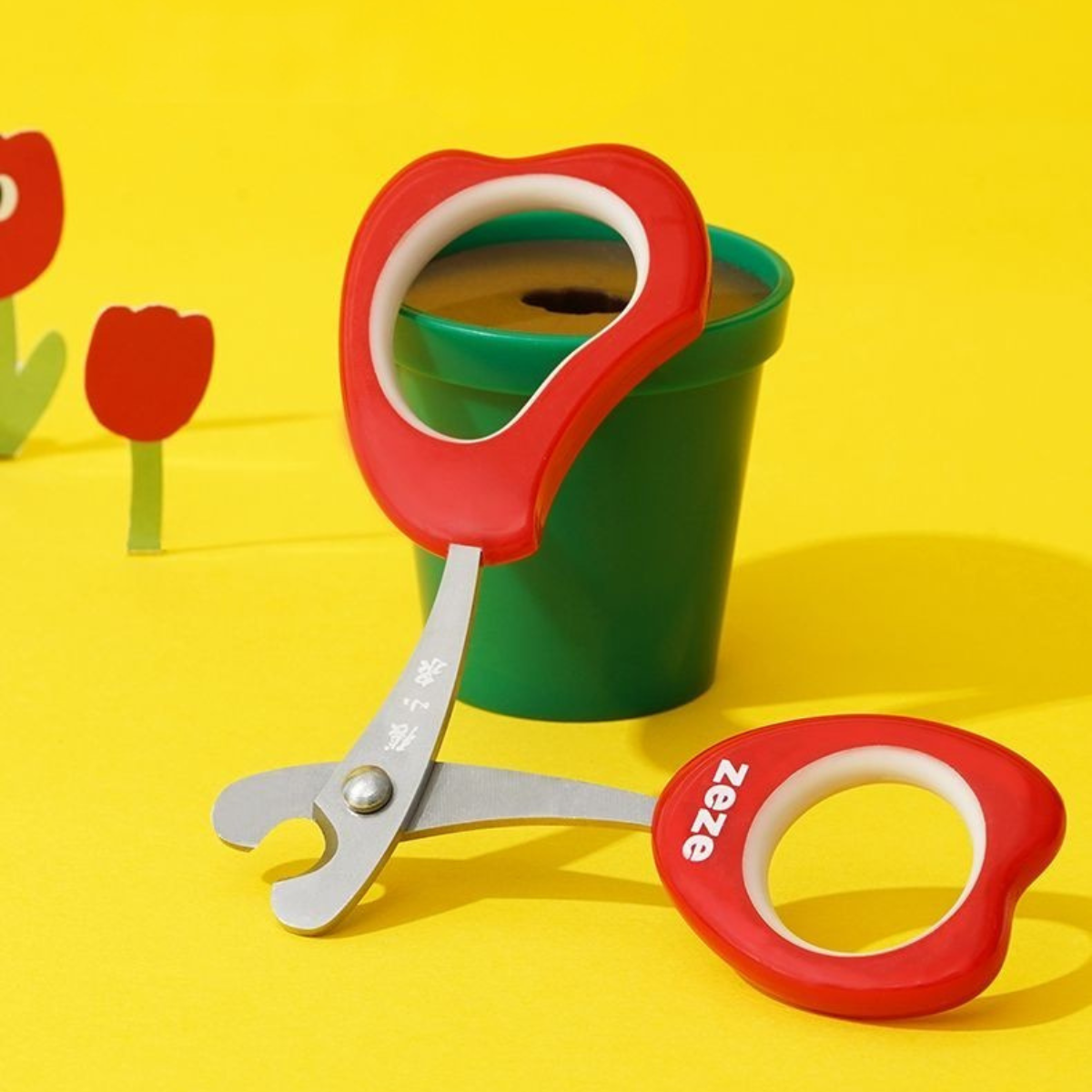 植木鉢なチューリップ爪切り(つめきり)