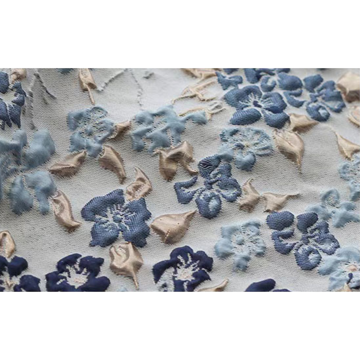 モネの庭 エンボスブルードレス