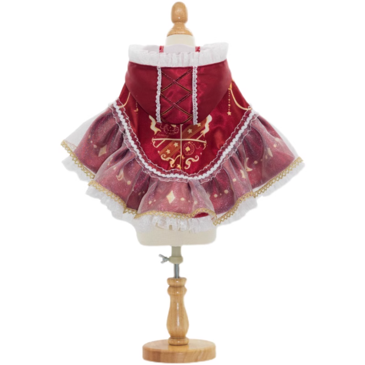 ロマンチックレッド フードマント