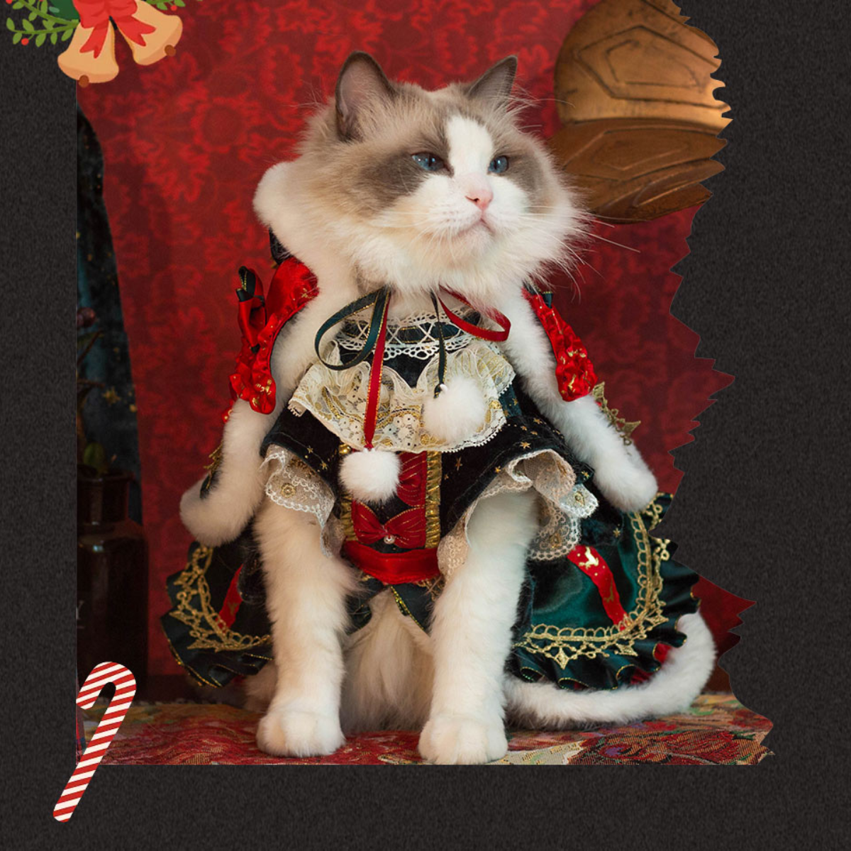 クリスマス プリンセスエメラルドドレス