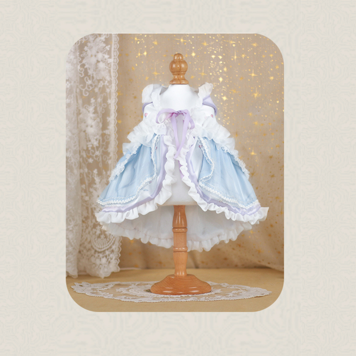 ライトブループリンセス ケープドレス