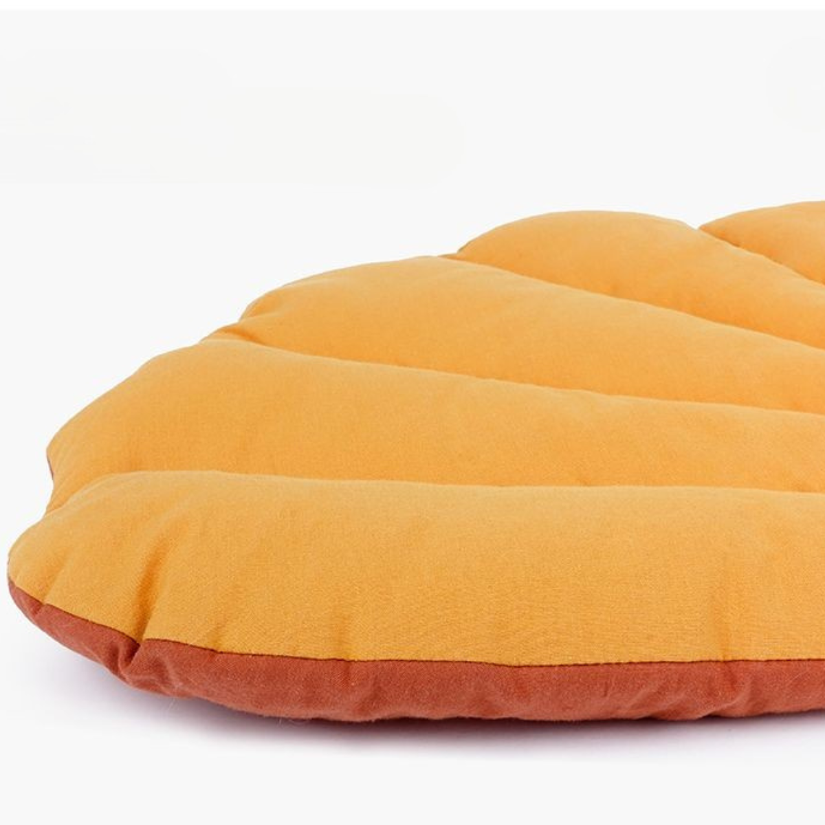 葉っぱ型リバーシブルクッションマット