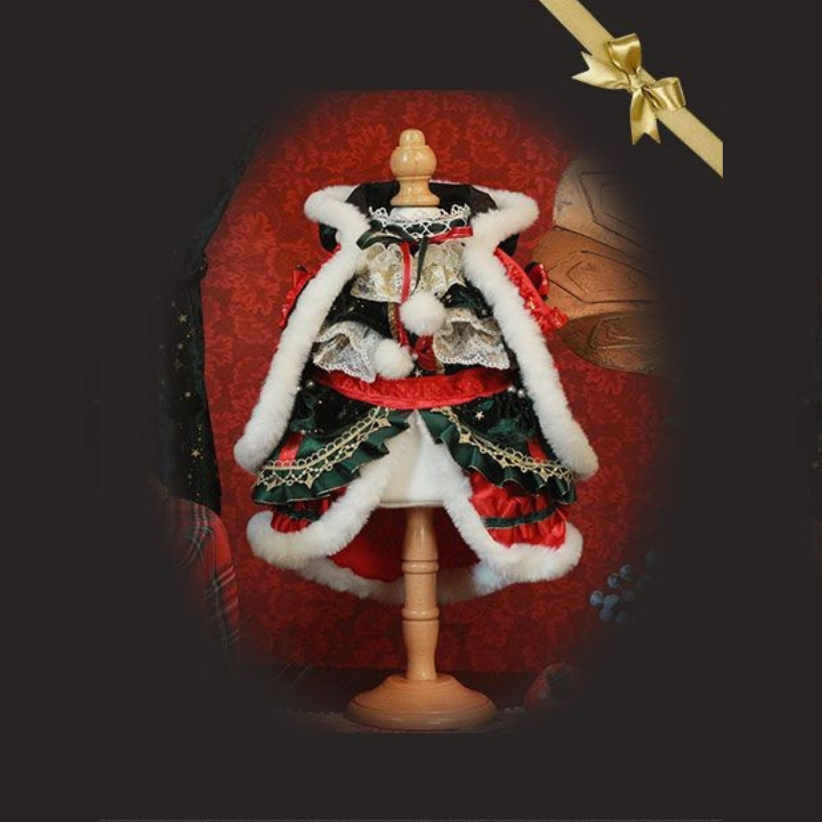 クリスマス プリンセスエメラルドドレス