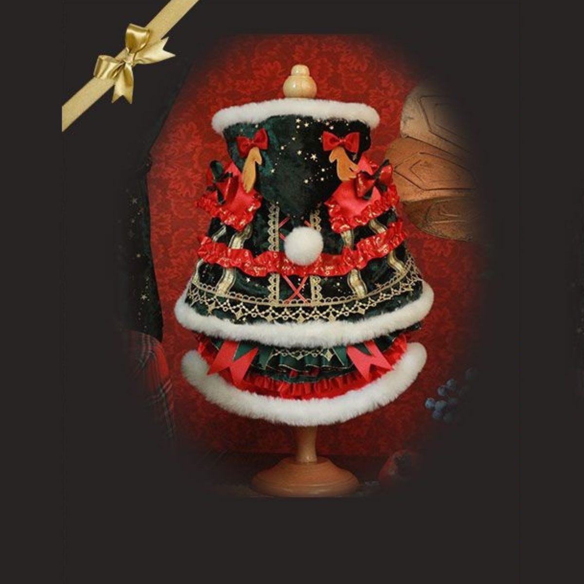 クリスマス プリンセスエメラルドドレス